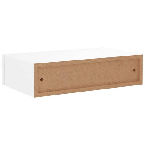 vidaXL Wall-mounted Drawer Shelf White 40x23.5x10 cm MDF