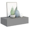 vidaXL Wall-mounted Drawer Shelf Grey 40x23.5x10cm MDF