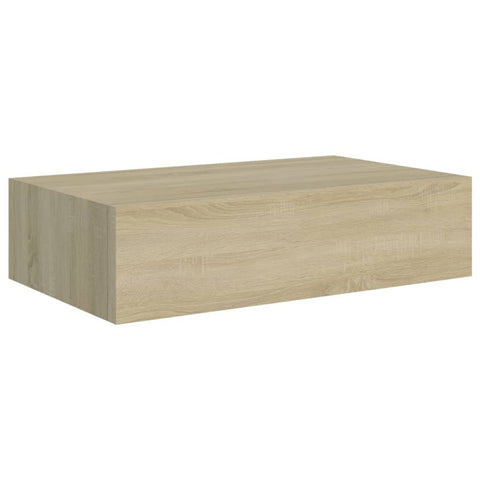 vidaXL Wall-mounted Drawer Shelf Oak 40x23.5x10cm MDF
