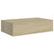 vidaXL Wall-mounted Drawer Shelf Oak 40x23.5x10cm MDF