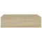 vidaXL Wall-mounted Drawer Shelf Oak 40x23.5x10cm MDF