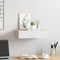 vidaXL Wall-mounted Drawer Shelf Oak and White 40x23.5x10cm MDF