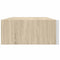 vidaXL Wall-mounted Drawer Shelf Oak and White 40x23.5x10cm MDF