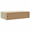 vidaXL Wall-mounted Drawer Shelf Oak and White 40x23.5x10cm MDF