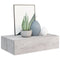 vidaXL Wall-mounted Drawer Shelf Concrete Grey 40x23.5x10cm MDF