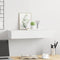 vidaXL Wall-mounted Drawer Shelf White 60x23.5x10 cm MDF