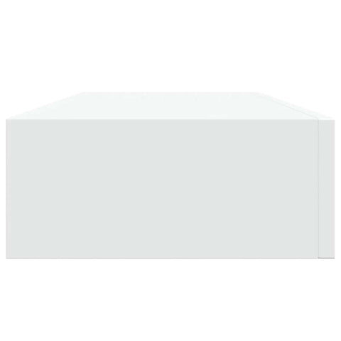 vidaXL Wall-mounted Drawer Shelf White 60x23.5x10 cm MDF
