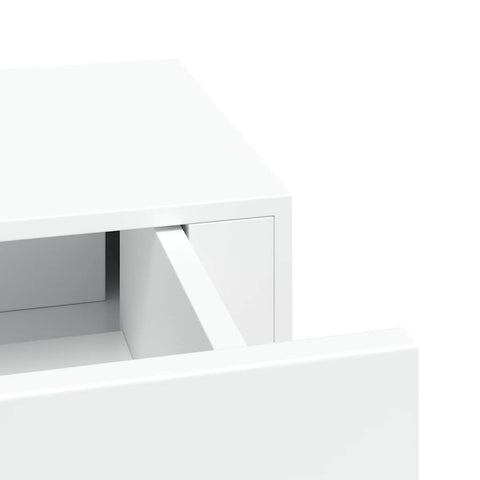 vidaXL Wall-mounted Drawer Shelf White 60x23.5x10 cm MDF