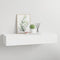 vidaXL Wall-mounted Drawer Shelf White 60x23.5x10 cm MDF