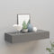 vidaXL Wall-mounted Drawer Shelf Grey 60x23.5x10cm MDF
