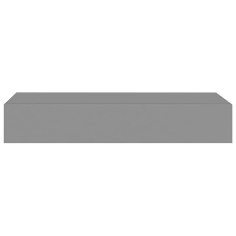 vidaXL Wall-mounted Drawer Shelves 2 pcs Grey 60x23.5x10cm MDF
