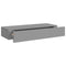 vidaXL Wall-mounted Drawer Shelves 2 pcs Grey 60x23.5x10cm MDF