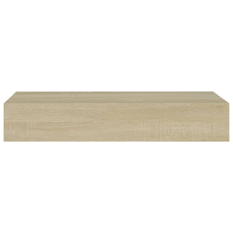 vidaXL Wall-mounted Drawer Shelf Oak 60x23.5x10cm MDF