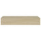 vidaXL Wall-mounted Drawer Shelf Oak 60x23.5x10cm MDF