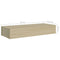 vidaXL Wall-mounted Drawer Shelf Oak 60x23.5x10cm MDF