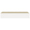 vidaXL Wall Drawer Shelves 2 pcs Oak and White 60x23.5x10cm MDF
