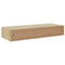 vidaXL Wall Drawer Shelves 2 pcs Oak and White 60x23.5x10cm MDF