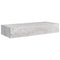 vidaXL Wall-mounted Drawer Shelf Concrete Grey 60x23.5x10cm MDF