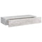 vidaXL Wall-mounted Drawer Shelf Concrete Grey 60x23.5x10cm MDF