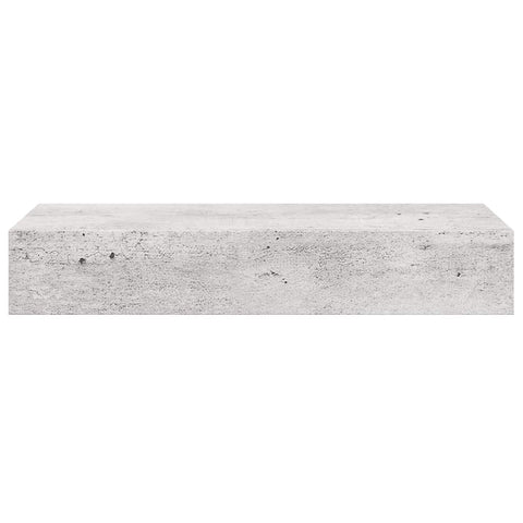 vidaXL Wall Drawer Shelves 2 pcs Concrete Grey 60x23.5x10cm MDF