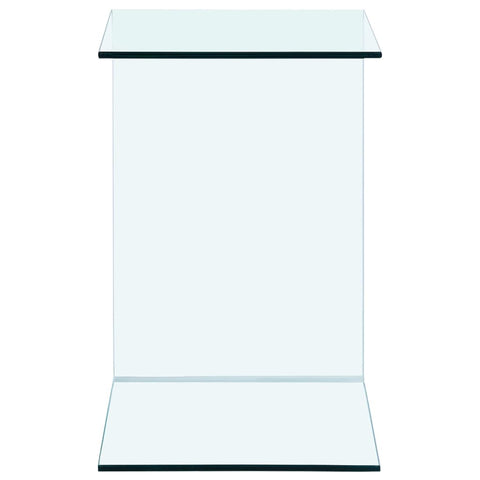 vidaXL Side Table 40x40x60 cm Tempered Glass