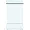 vidaXL Side Table 40x40x60 cm Tempered Glass