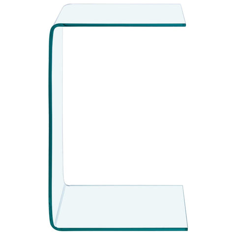 vidaXL Side Table 40x40x60 cm Tempered Glass