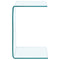 vidaXL Side Table 40x40x60 cm Tempered Glass
