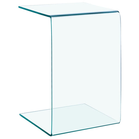 vidaXL Side Table 40x40x60 cm Tempered Glass