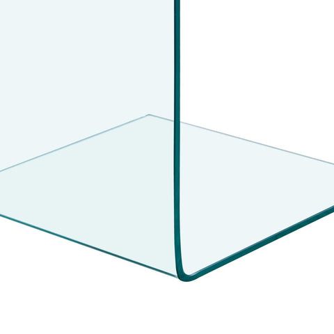 vidaXL Side Table 40x40x60 cm Tempered Glass