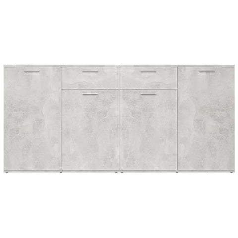 vidaXL Sideboard Concrete Grey 160x36x75 cm Engineered Wood