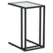 vidaXL Computer Side Table Transparent 50x35x65 cm Tempered Glass