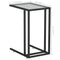vidaXL Computer Side Table Transparent 50x35x65 cm Tempered Glass