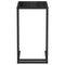 vidaXL Computer Side Table Black 50x35x65 cm Tempered Glass