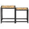 vidaXL Tea Tables 2 pcs MDF Black and Yellow