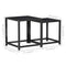 vidaXL Tea Tables 2 pcs MDF Black