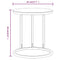 vidaXL Side Table Gold and White Marble 45 cm Tempered Glass