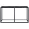 vidaXL Console Table Black Marble 140x35x75.5cm Tempered Glass