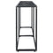 vidaXL Console Table Black Marble 140x35x75.5cm Tempered Glass