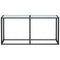 vidaXL Console Table White Marble 160x35x75.5cm Tempered Glass