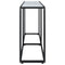 vidaXL Console Table White Marble 160x35x75.5cm Tempered Glass