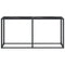 vidaXL Console Table Black Marble 160x35x75.5cm Tempered Glass