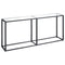 vidaXL Console Table Transparent 180x35x75.5cm Tempered Glass