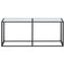 vidaXL Console Table White Marble 180x35x75.5cm Tempered Glass