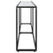 vidaXL Console Table Transparent 220x35x75.5cm Tempered Glass