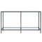 vidaXL Console Table Transparent 140x35x75.5 cm Tempered Glass