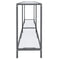 vidaXL Console Table Transparent 140x35x75.5 cm Tempered Glass