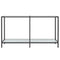 vidaXL Console Table White 140x35x75.5 cm Tempered Glass