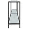 vidaXL Console Table White 140x35x75.5 cm Tempered Glass