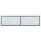 vidaXL Console Table White 140x35x75.5 cm Tempered Glass